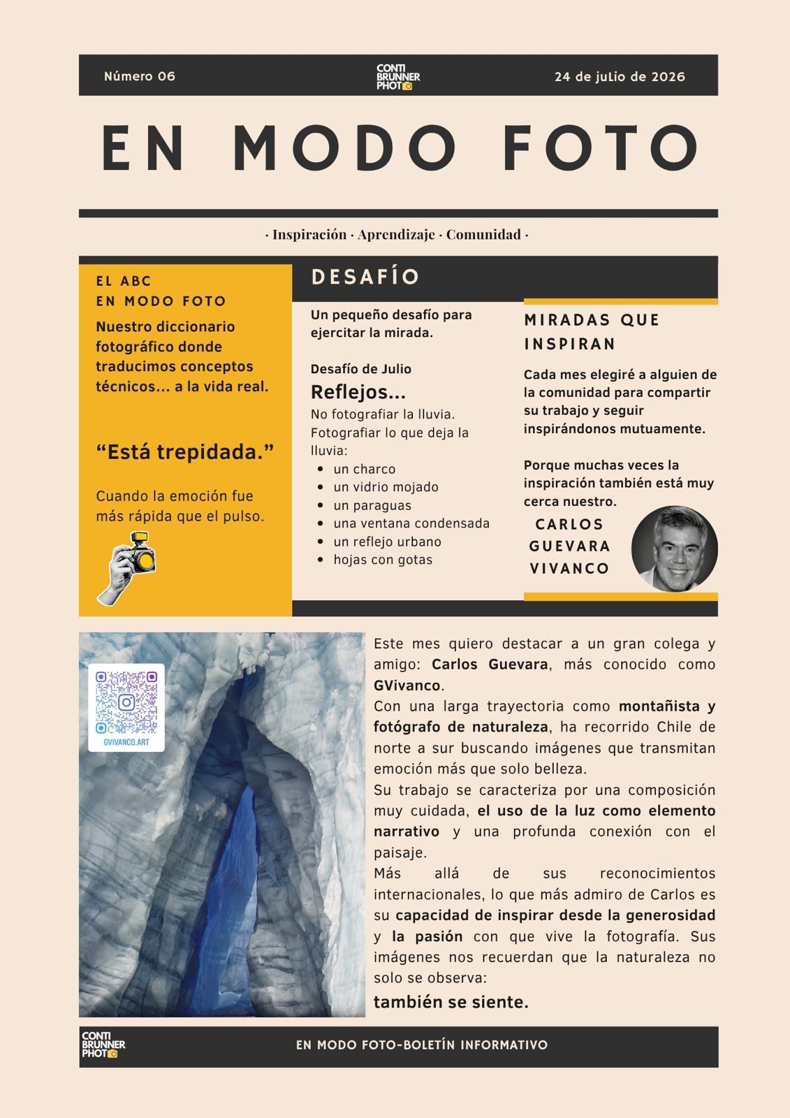 Portada del número 06 de En modo foto, publicado el 24 de julio de 2026