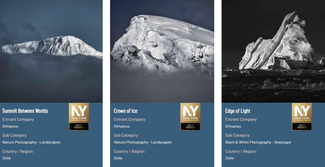 Selección de fotografías premiadas de GVIVANCO en New York Photography Awards 2025